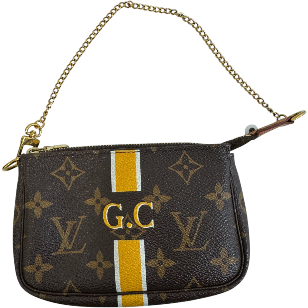 Women's Monogram Mini Pochette Accessoires Handbag Brown - Photo 1