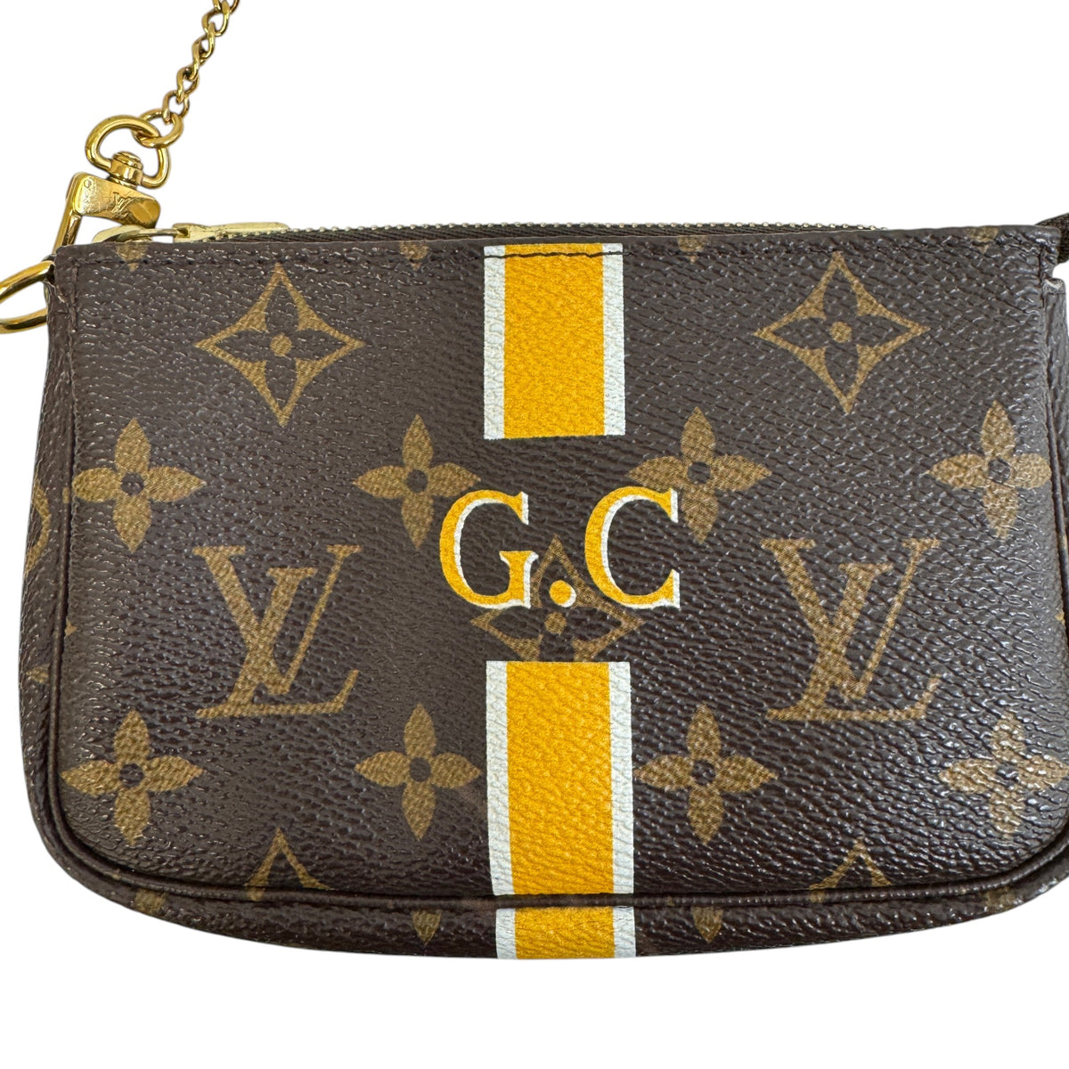 Women's Monogram Mini Pochette Accessoires Handbag Brown - Photo 4