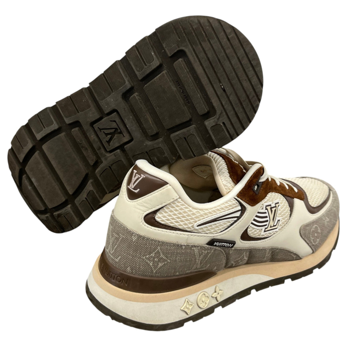 Men's Run Away Low Trainers Beige Size UK 10.5 / EU 44.5 - Photo 10