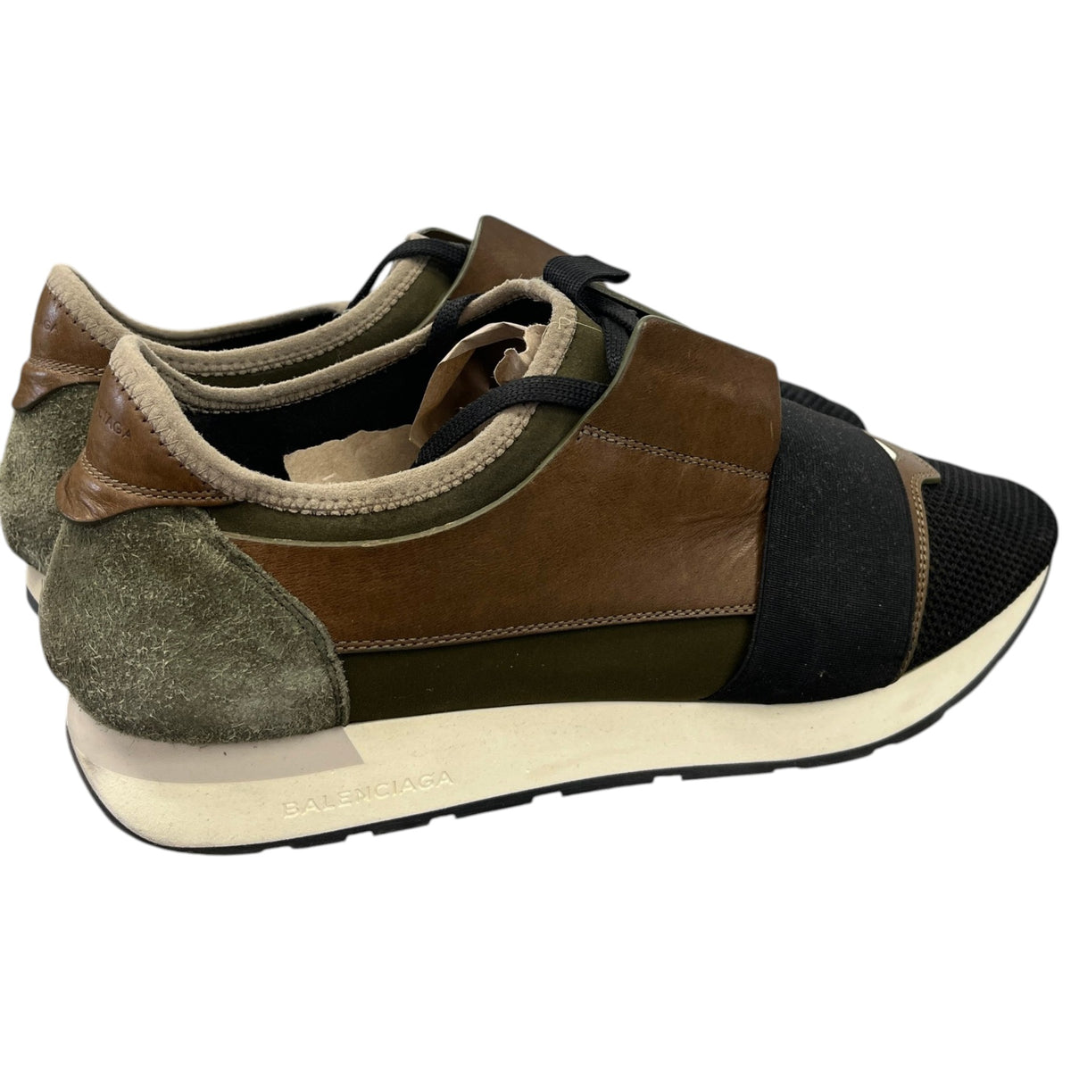 Men's Race Runner Low Trainers Khaki Size UK 9 / EU 43 - Photo 8