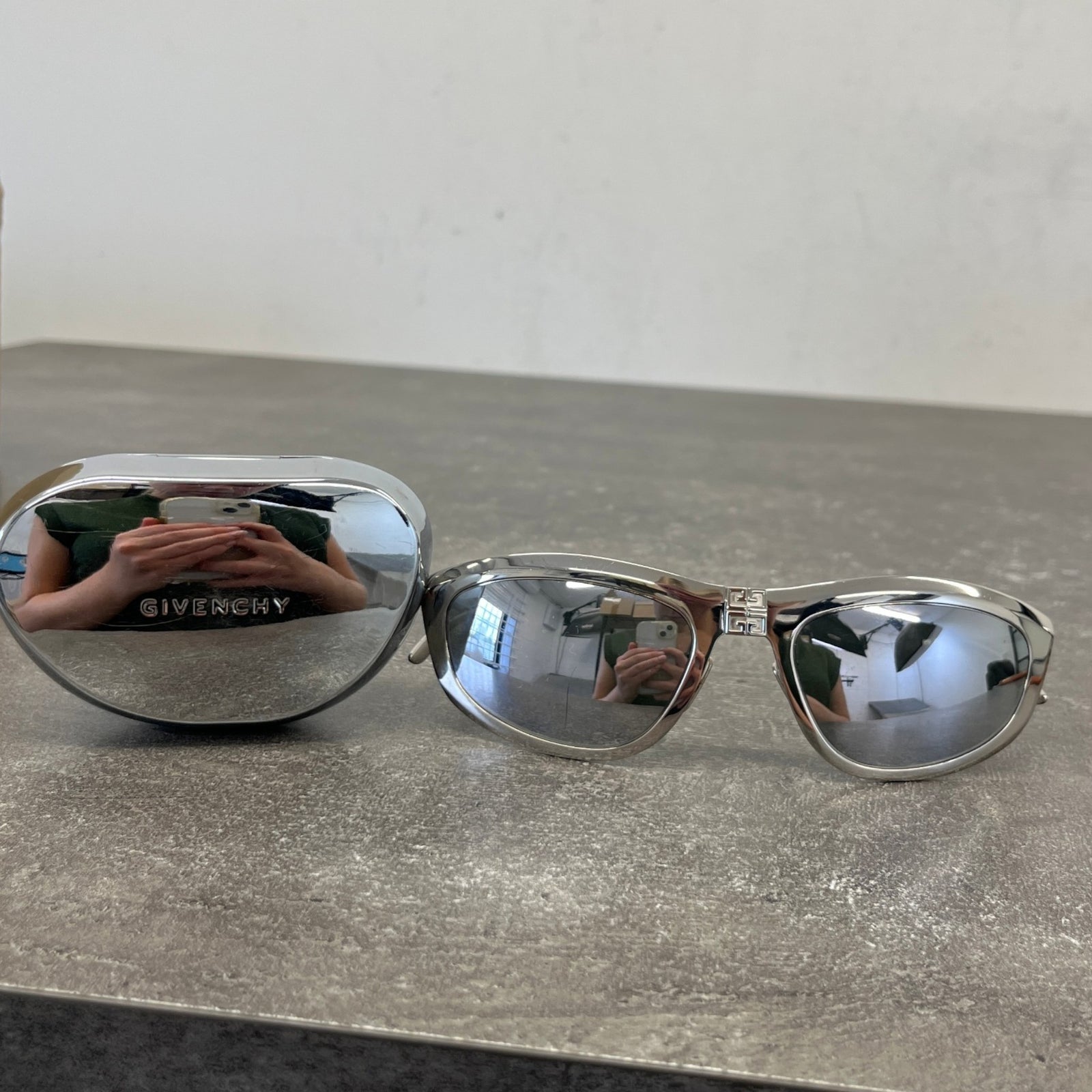 Women's G Tri-Fold Sunglasses Silver - Photo 12