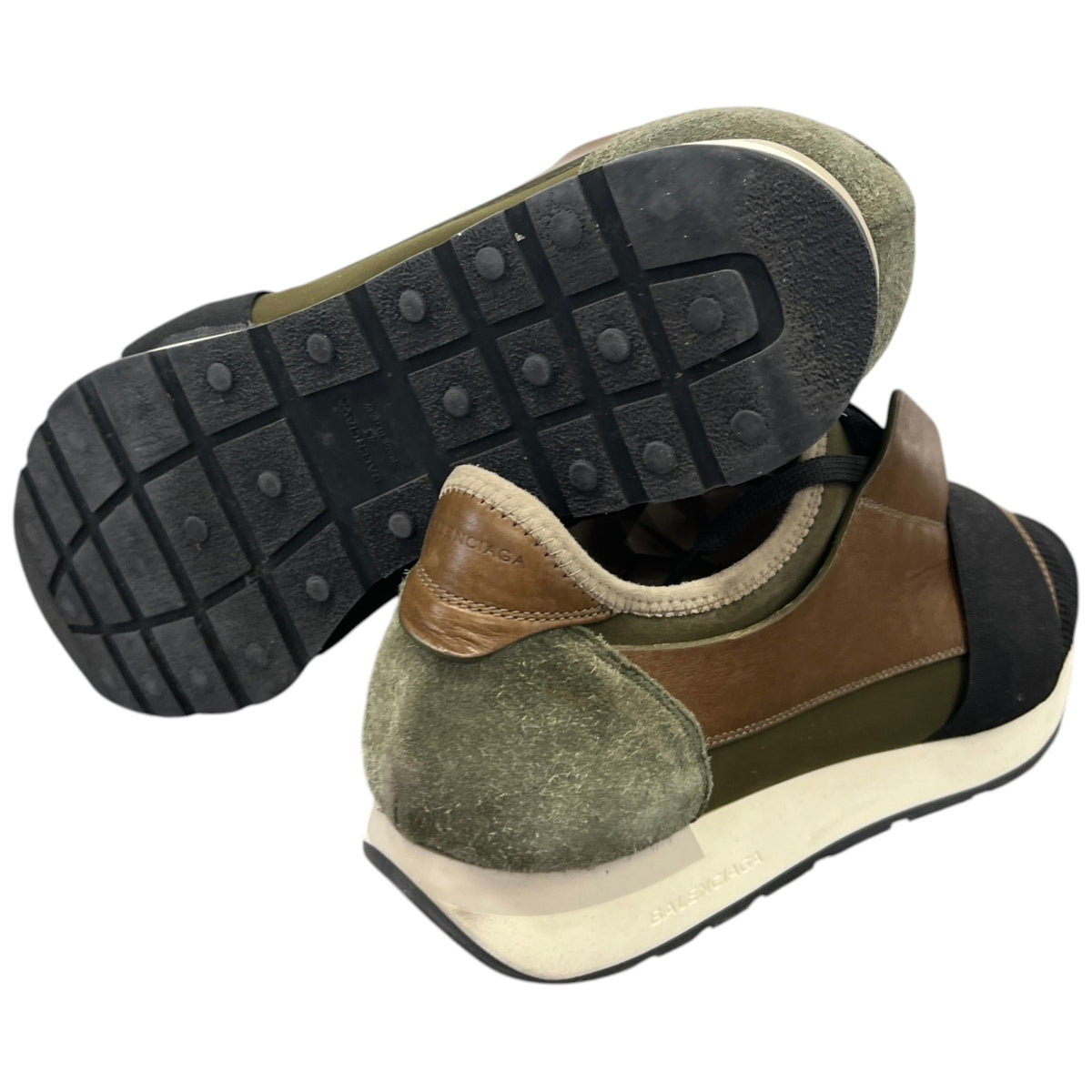 Men's Race Runner Low Trainers Khaki Size UK 9 / EU 43 - Photo 10