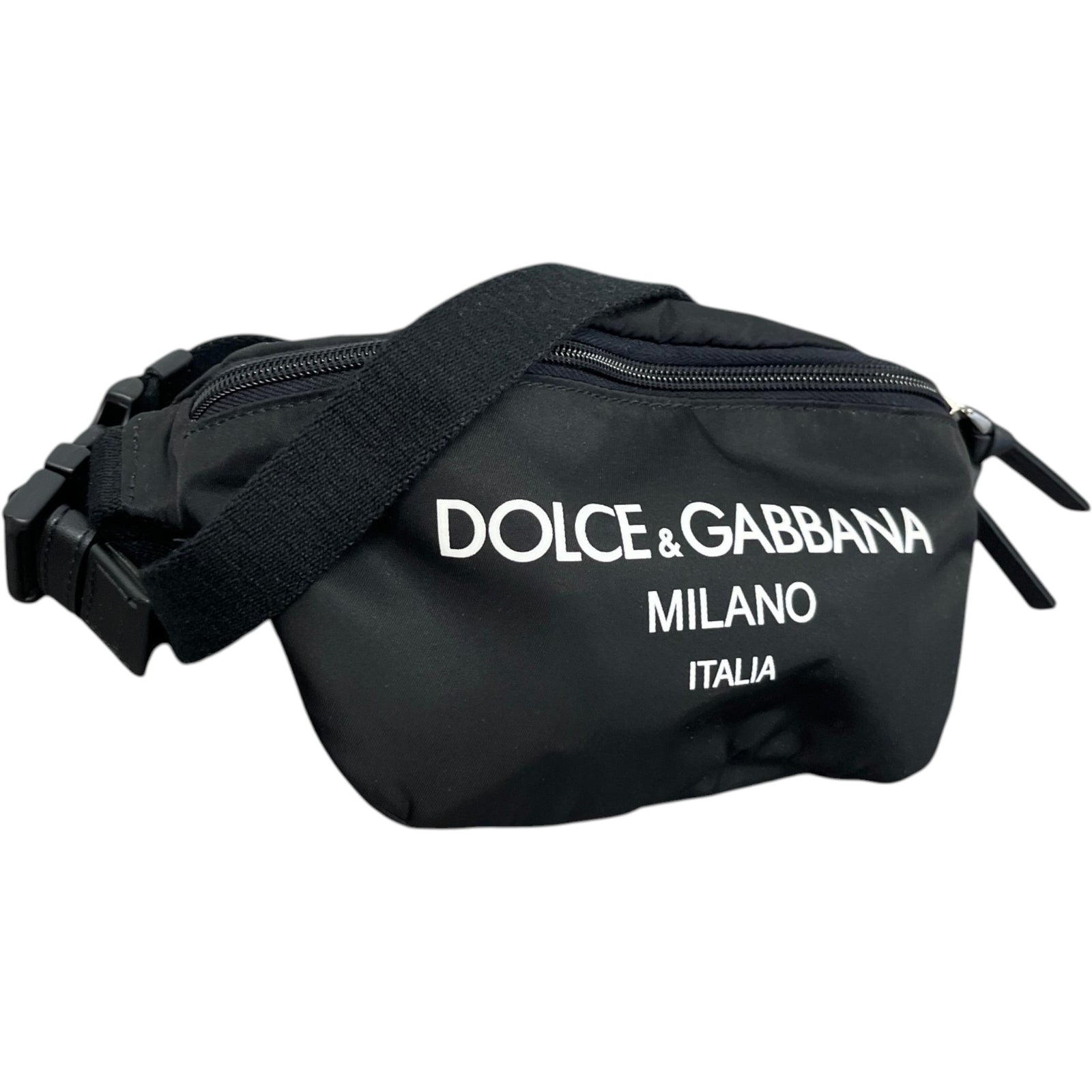 Women's Nylon Logo Belt Bag Black - Photo 3
