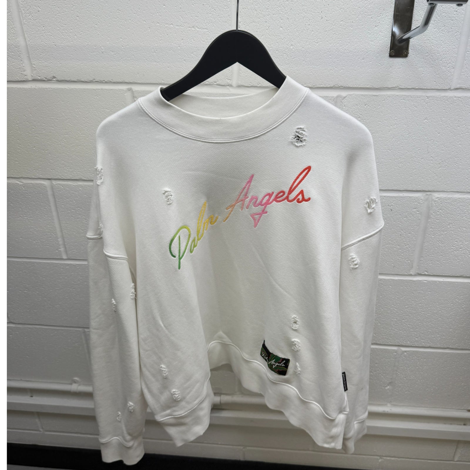 Men's Miami Logo Jumper White Size S - Photo 7