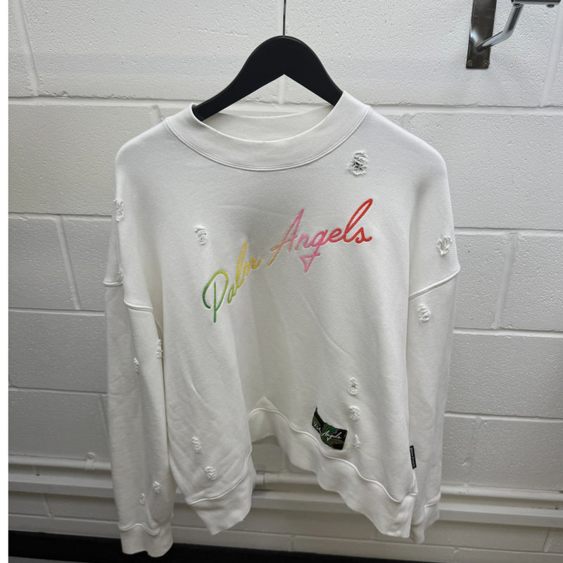 Men's Miami Logo Jumper White Size S