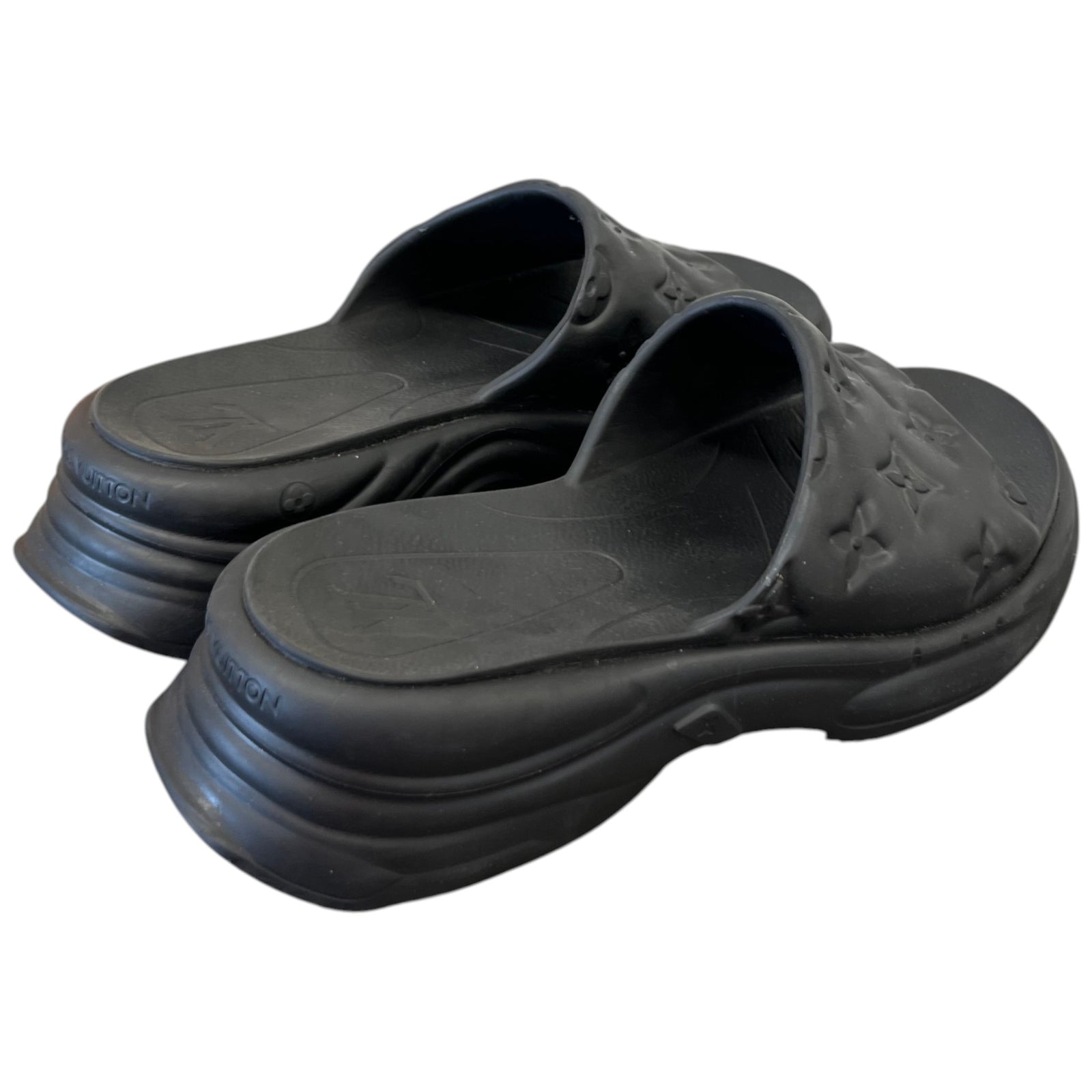 Women's Monogram Waterfront Slides Black Size EU 40 / UK 7 - Photo 8