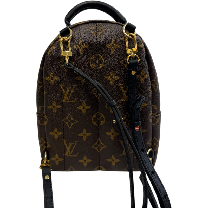 Women's Monogram Palm Springs Mini Backpack Brown
