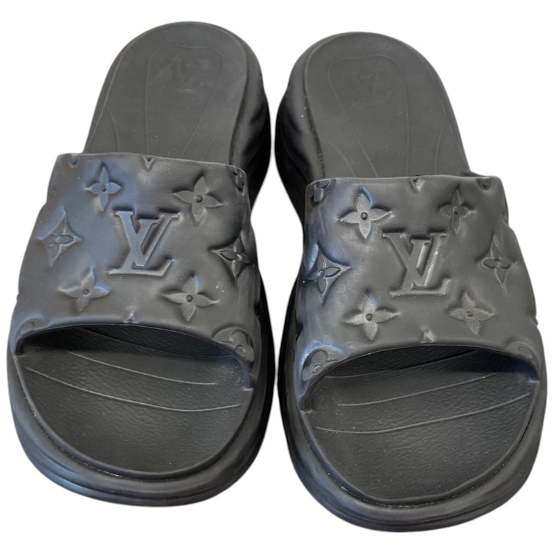 Women's Monogram Waterfront Slides Black Size EU 40 / UK 7