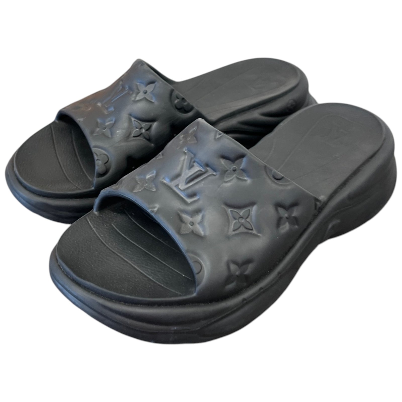 Women's Monogram Waterfront Slides Black Size EU 40 / UK 7 - Photo 9