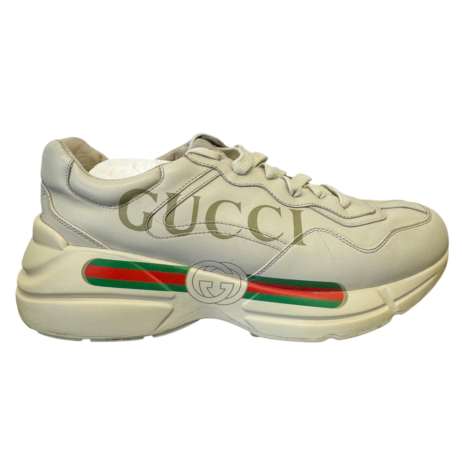 Men's Rhyton Low Trainers Beige Size EU 43 / UK 9 - Photo 1