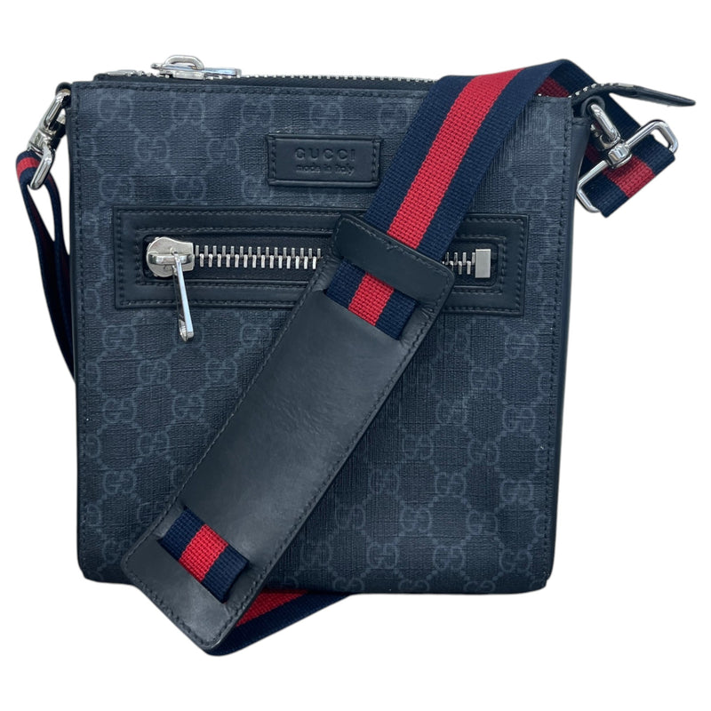 Men's Small GG Supreme Messenger Bag Grey