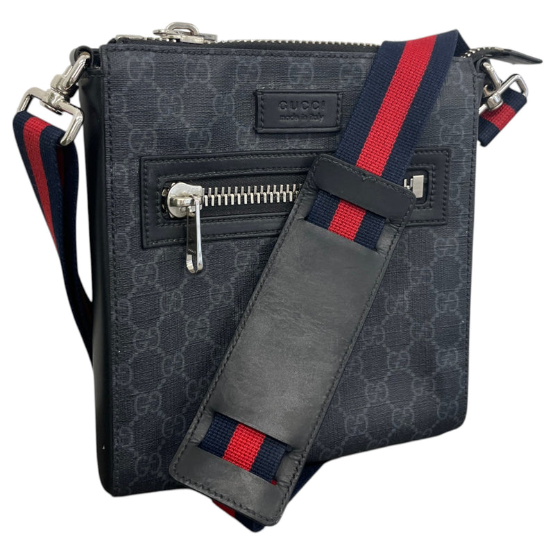 Men's Small GG Supreme Messenger Bag Grey