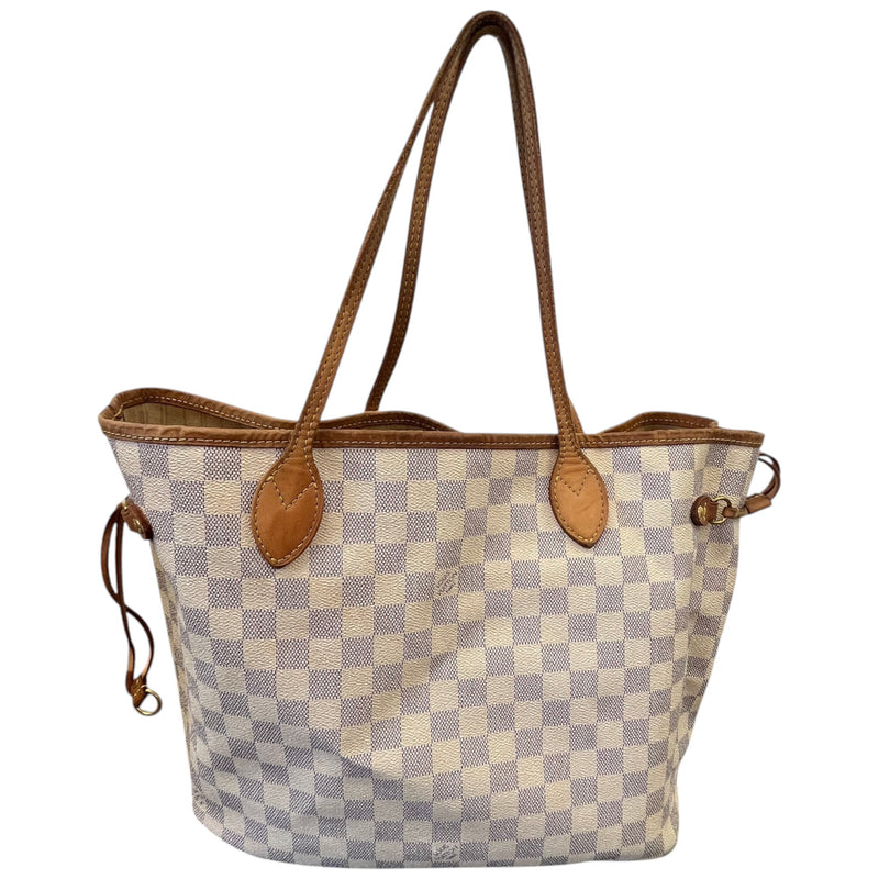 Women's Damier Azur Neverfull Mm Bag Cream