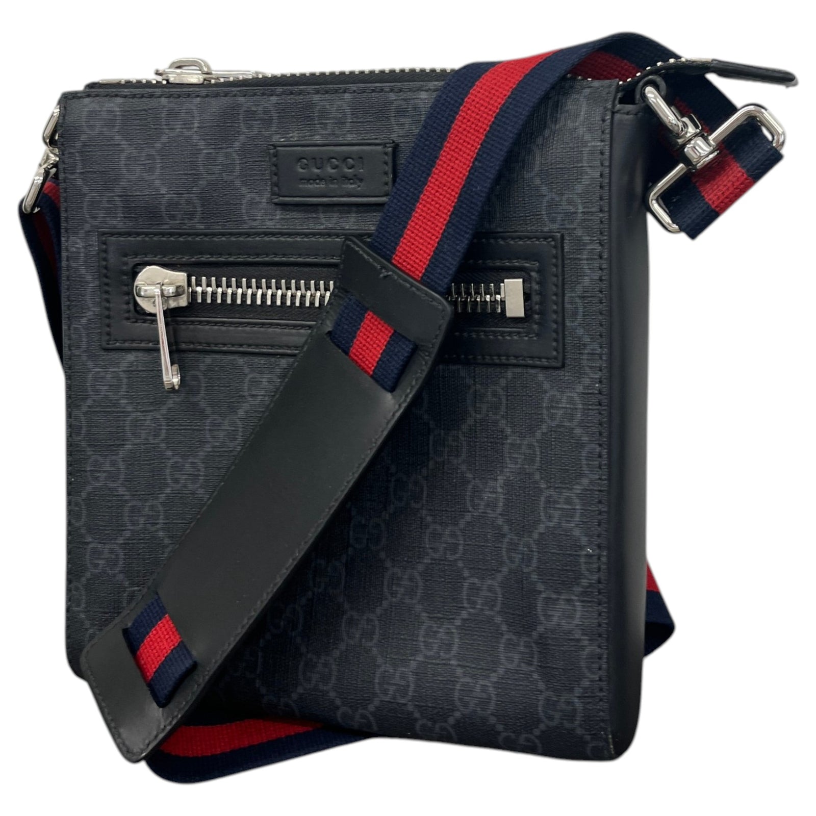 Men's Small GG Supreme Messenger Bag Grey - Photo 5