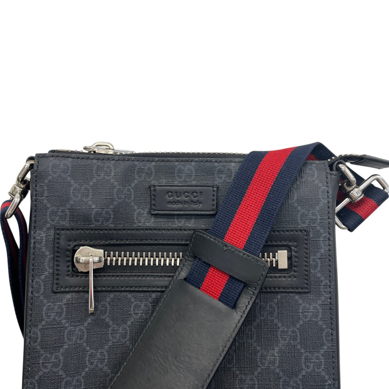 Men's Small GG Supreme Messenger Bag Grey