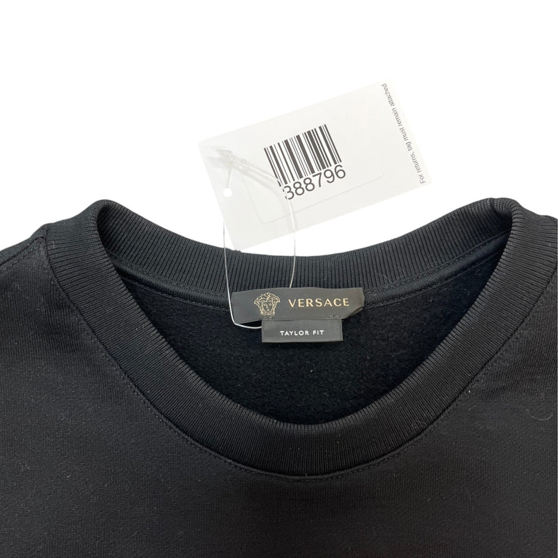 Men's Embroidered Logo Sweatshirt Black Size XS