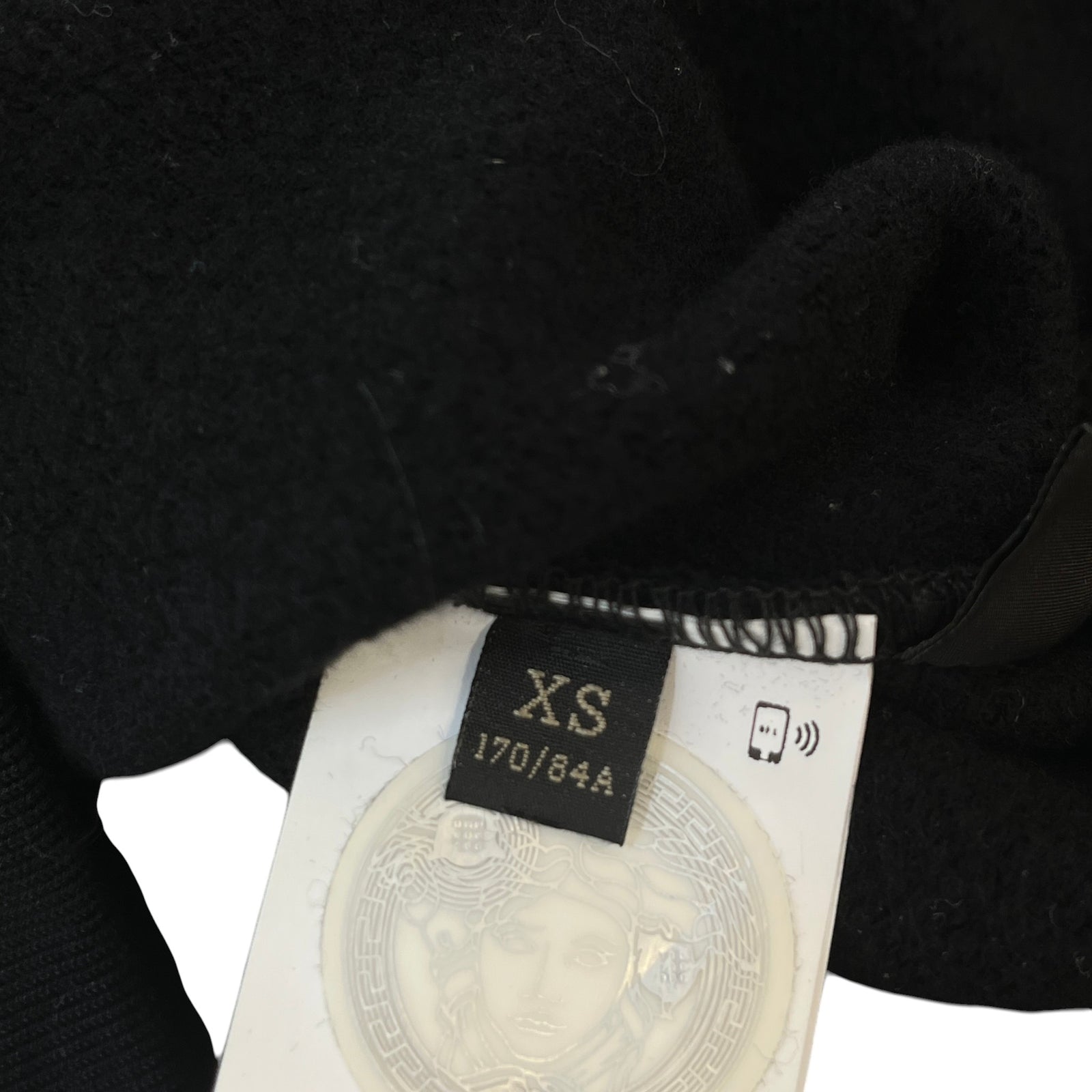Men's Embroidered Logo Sweatshirt Black Size XS - Photo 7