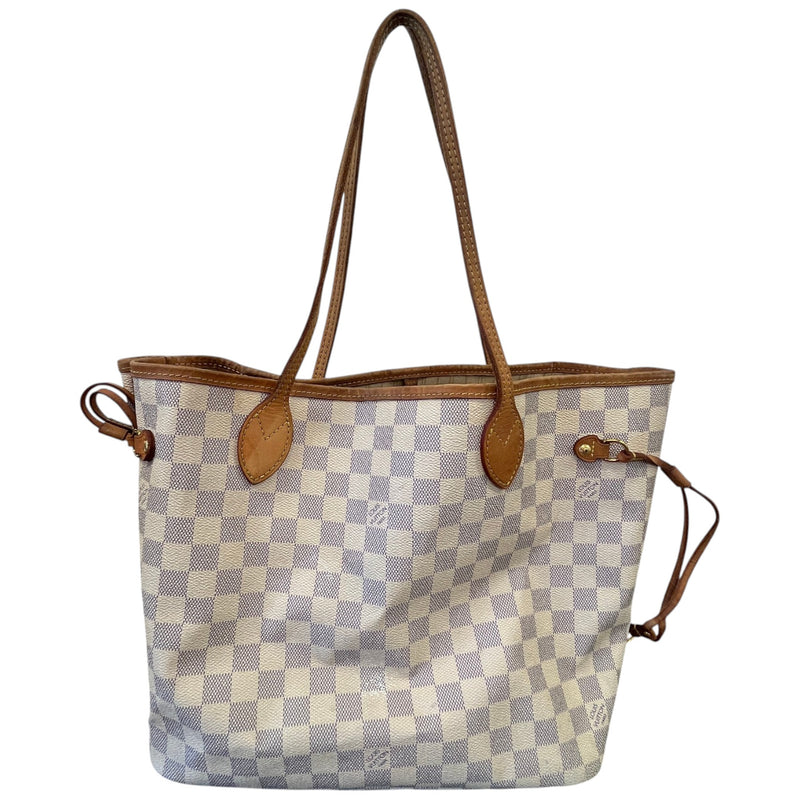 Women's Damier Azur Neverfull Mm Bag Cream
