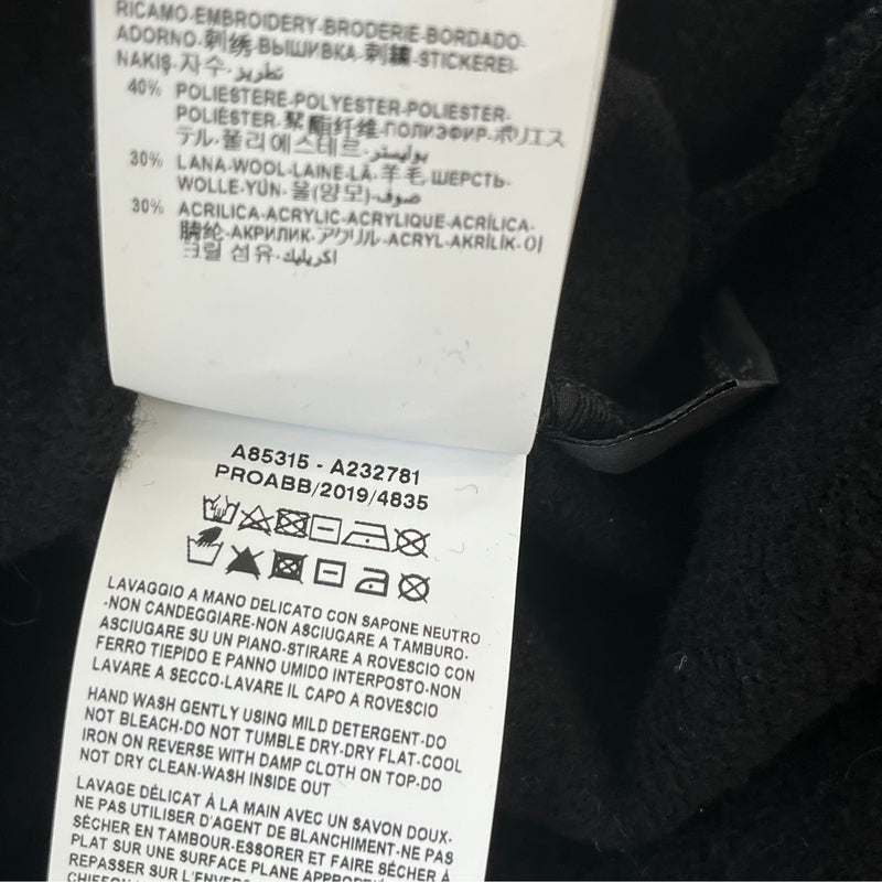Men's Embroidered Logo Sweatshirt Black Size XS