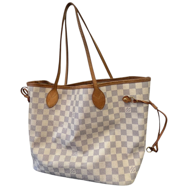 Women's Damier Azur Neverfull Mm Bag Cream
