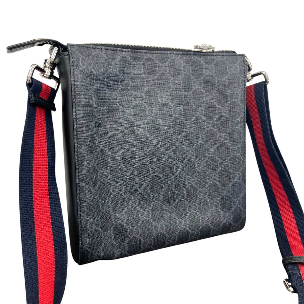 Men's Small GG Supreme Messenger Bag Grey - Photo 6