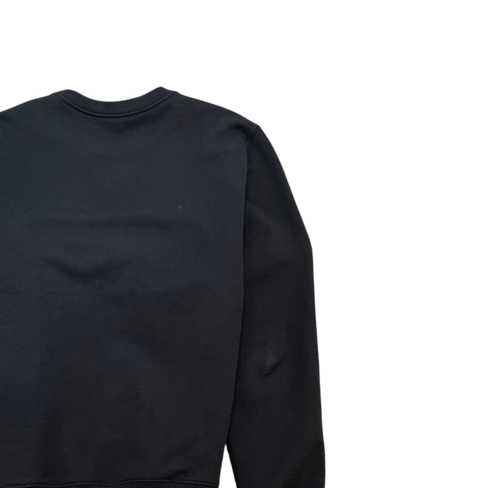 Men's Embroidered Logo Sweatshirt Black Size XS - Photo 4