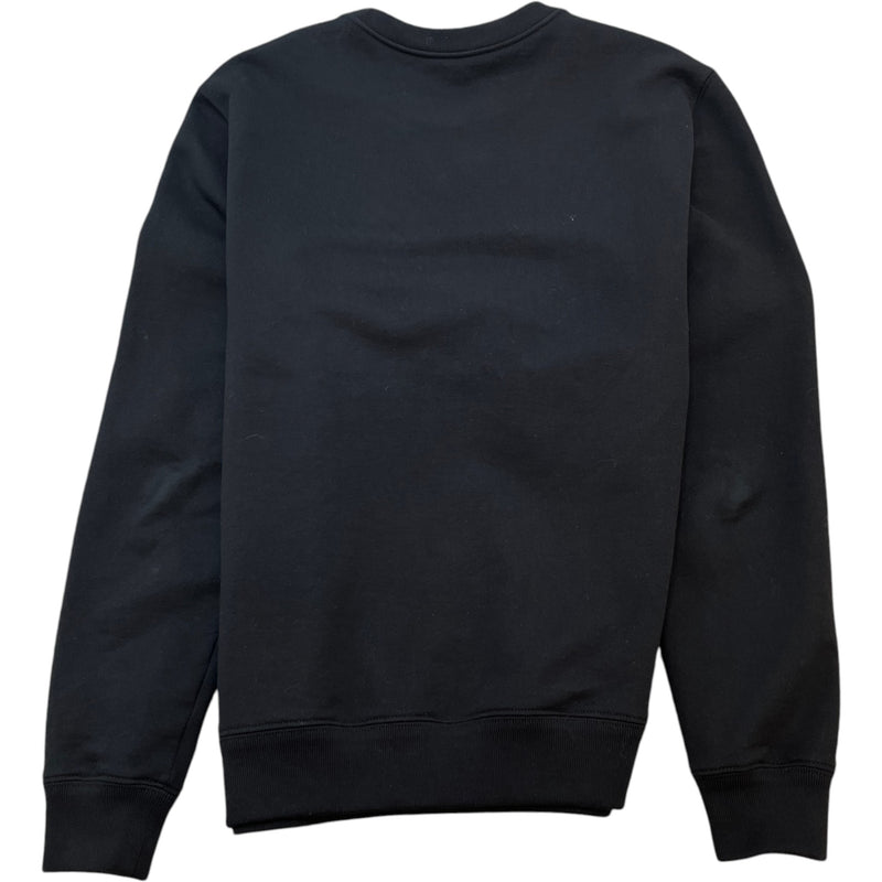 Men's Embroidered Logo Sweatshirt Black Size XS