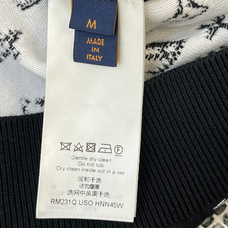 Men's Monogram Gradient Hoodie Black Size M