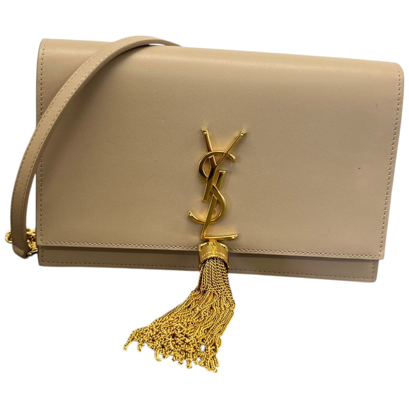 Women's Kate Tassel Small WOC Bag Beige