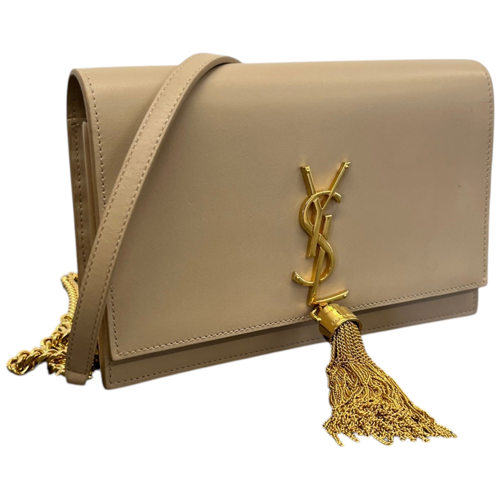 Women's Kate Tassel Small WOC Bag Beige - Photo 4