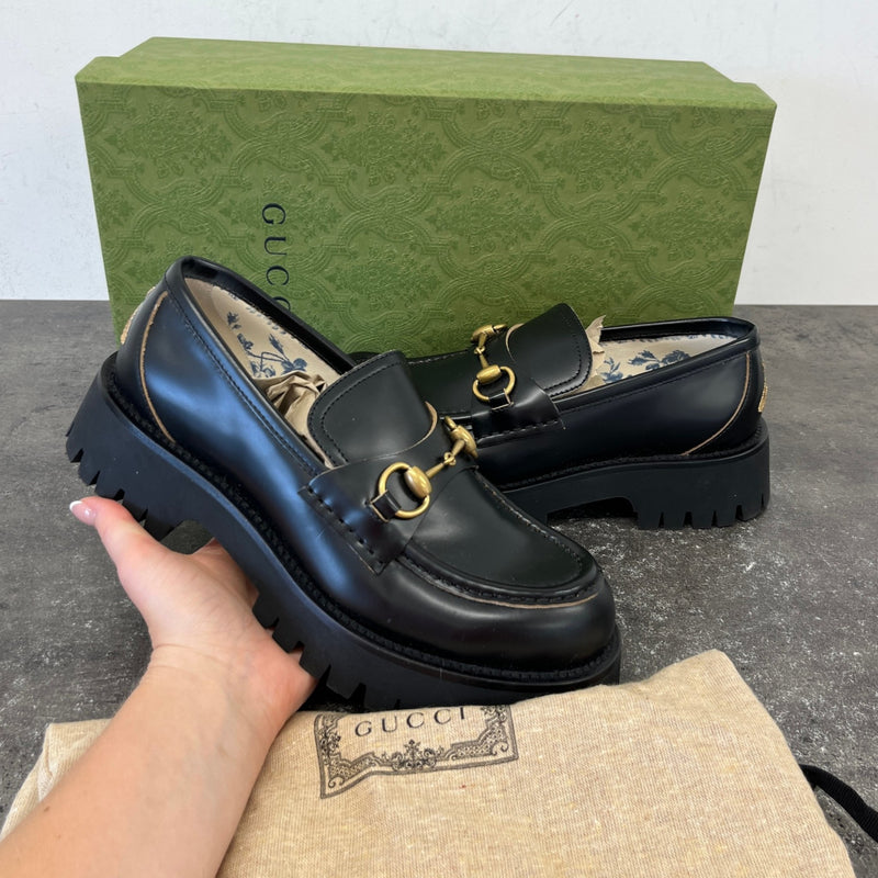 Women's Horsebit Loafers Black Size EU 38.5 / UK 5.5
