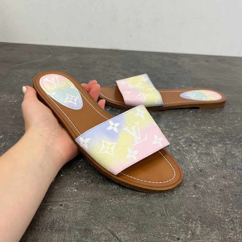 Women's Lock It Flat Mules Multi-Coloured Size EU 37 / UK 4