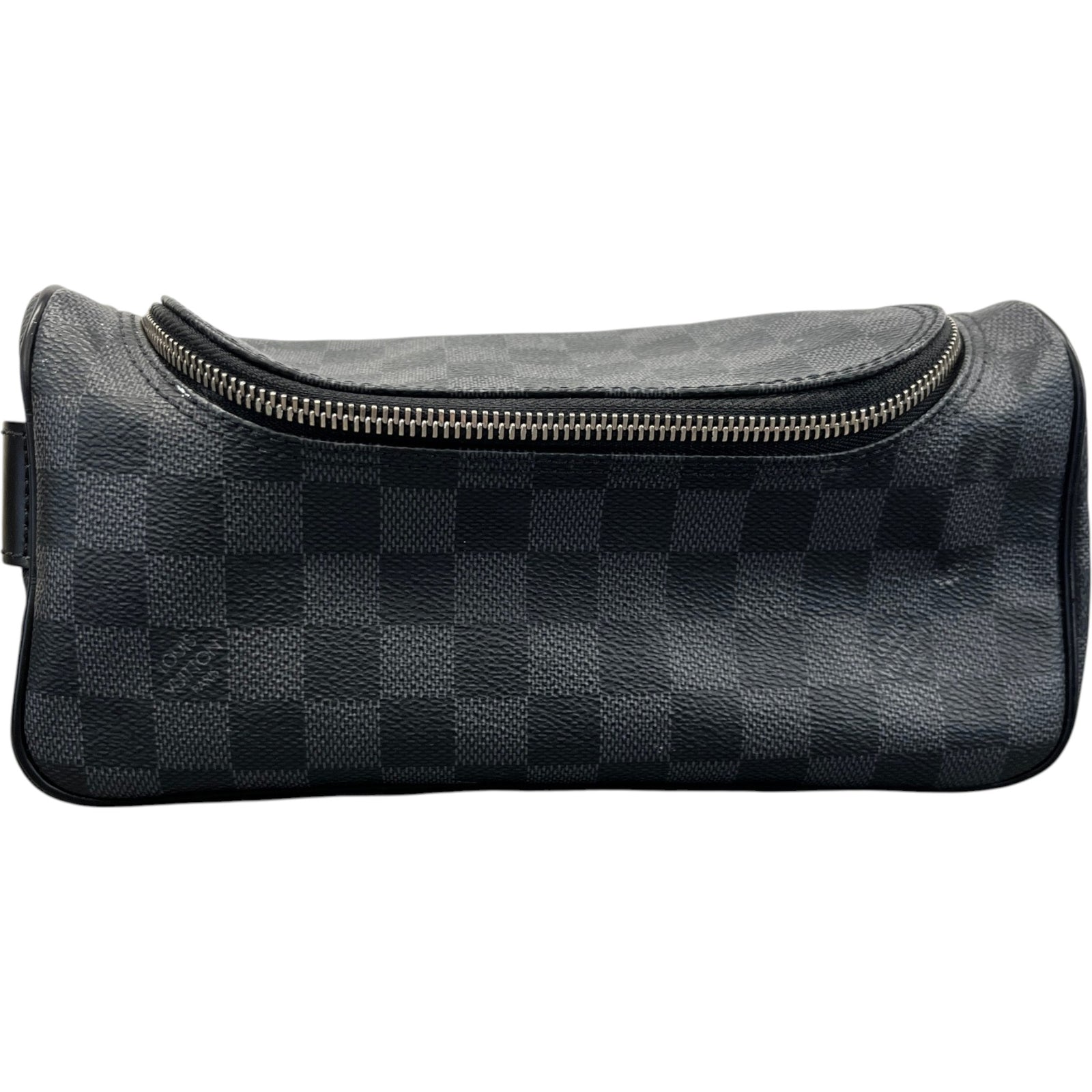 Men's Damier Graphite Toiletry Bag Black - Photo 1