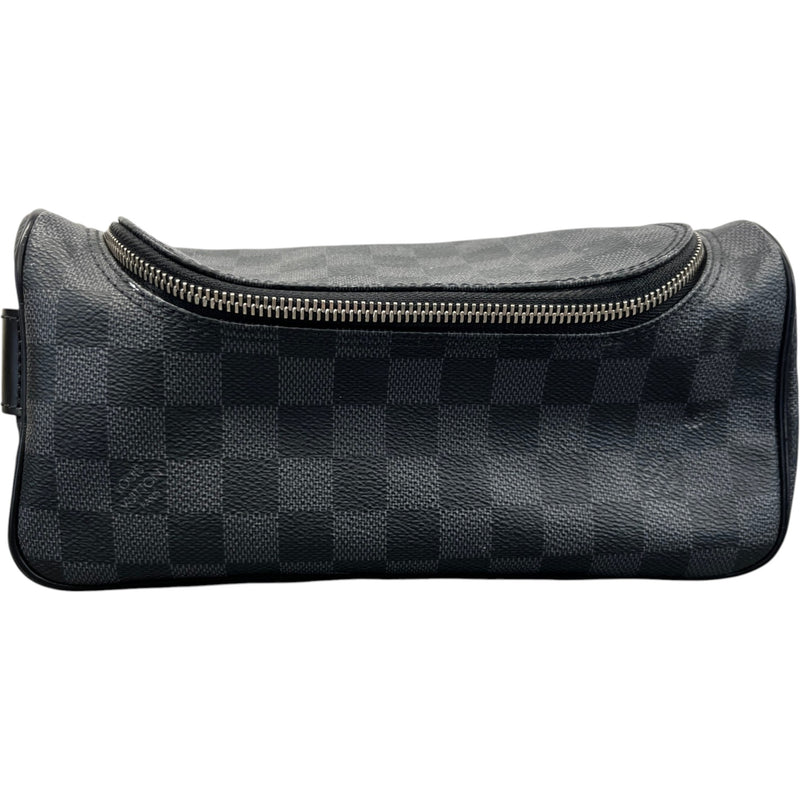 Men's Damier Graphite Toiletry Bag Black