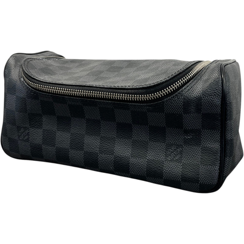 Men's Damier Graphite Toiletry Bag Black
