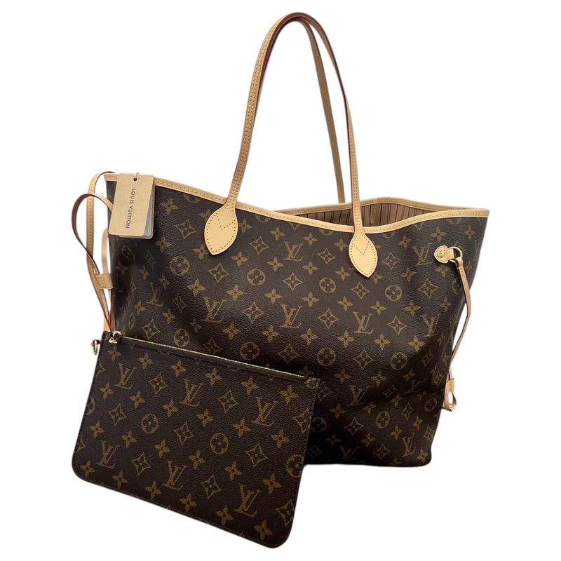 Women's Monogram Neverfull GM Tote Handbag Brown