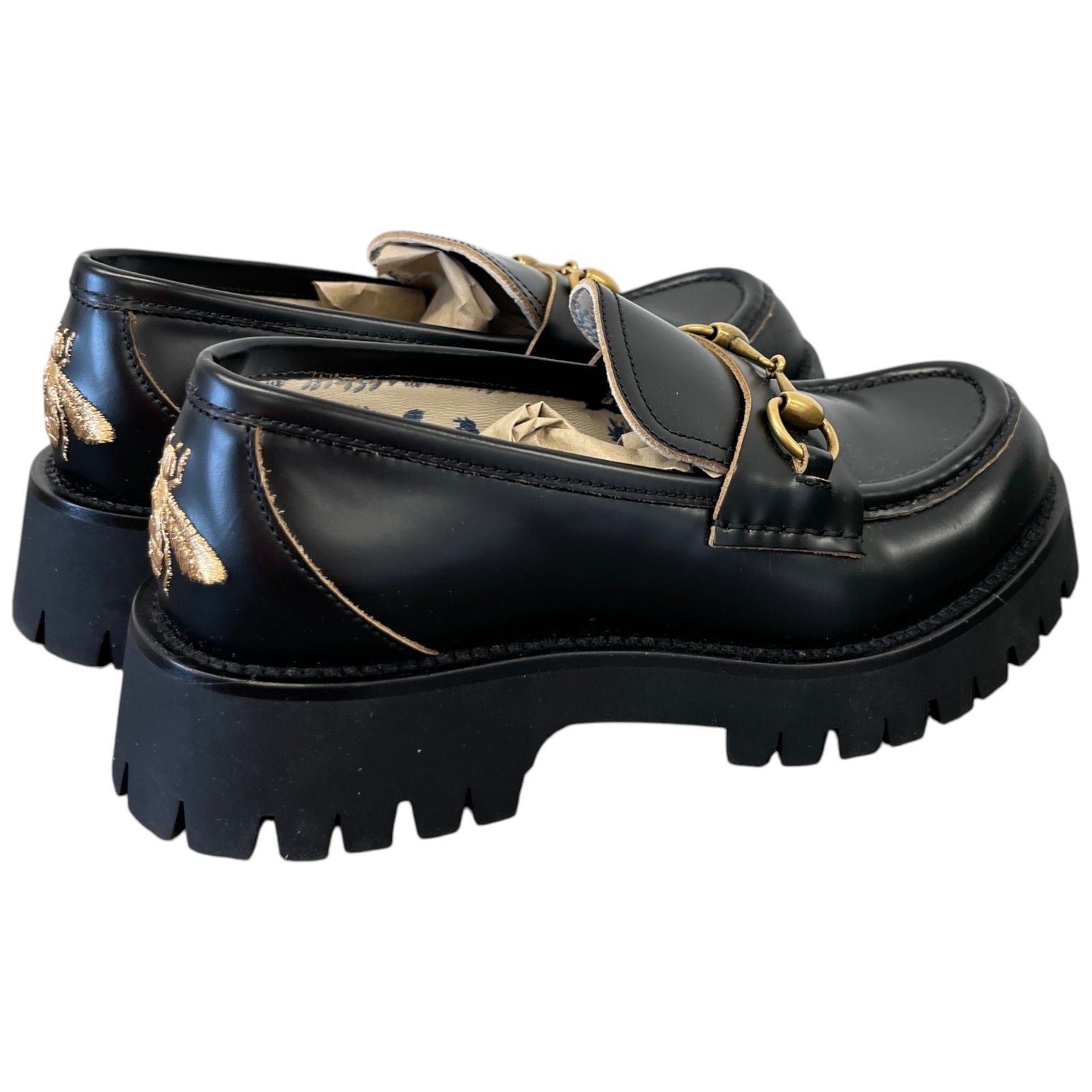 Women's Horsebit Loafers Black Size EU 38.5 / UK 5.5 - Photo 8