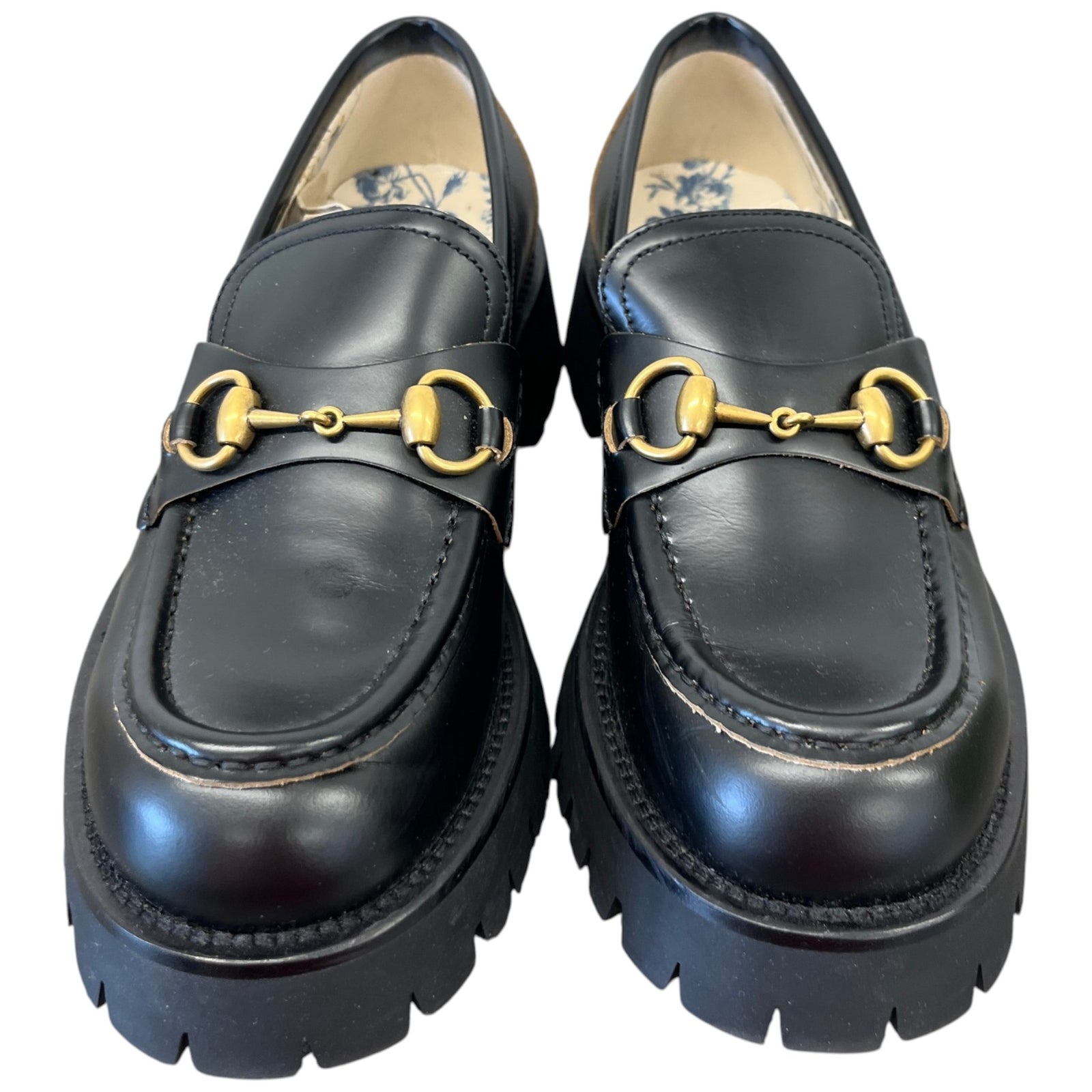 Women's Horsebit Loafers Black Size EU 38.5 / UK 5.5 - Photo 6