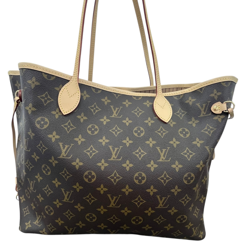 Women's Monogram Neverfull GM Tote Handbag Brown