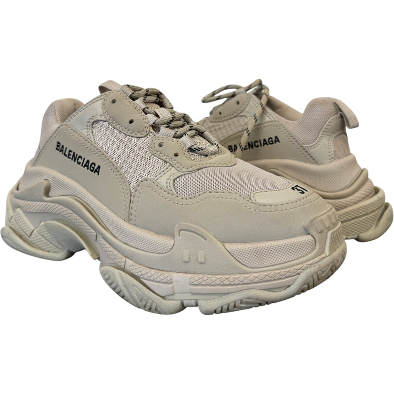 Women's Triple S Low Trainers Grey Size UK 4 / EU 37