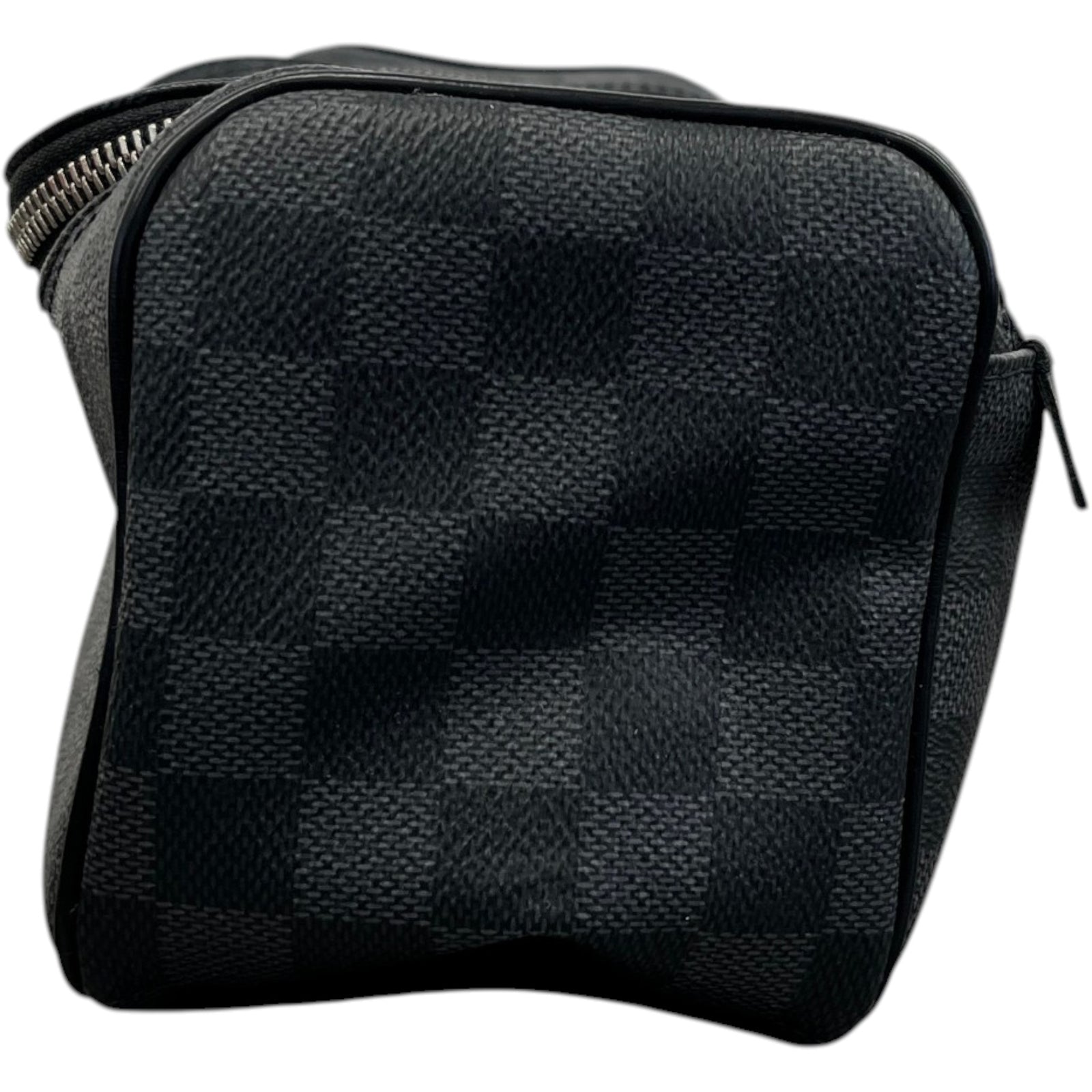 Men's Damier Graphite Toiletry Bag Black - Photo 7