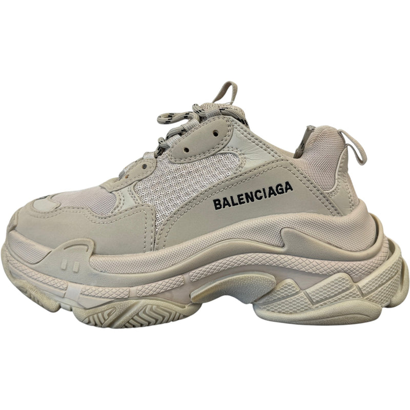 Women's Triple S Low Trainers Grey Size UK 4 / EU 37