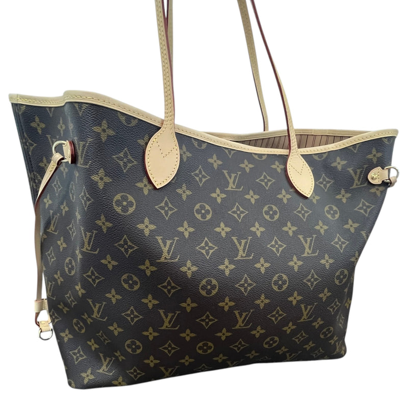 Women's Monogram Neverfull GM Tote Handbag Brown