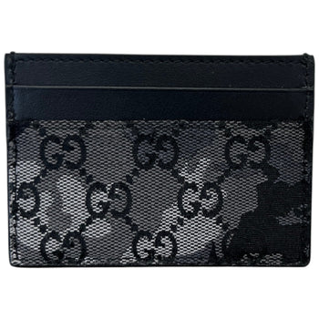 Men's GG Supreme  Camouflage Card Holder Black