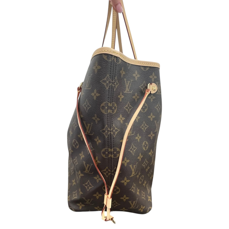 Women's Monogram Neverfull GM Tote Handbag Brown