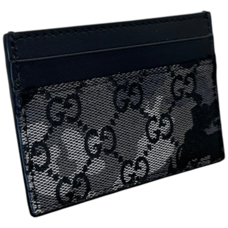 Men's GG Supreme  Camouflage Card Holder Black