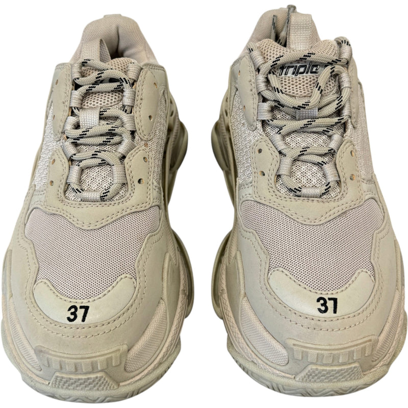 Women's Triple S Low Trainers Grey Size UK 4 / EU 37