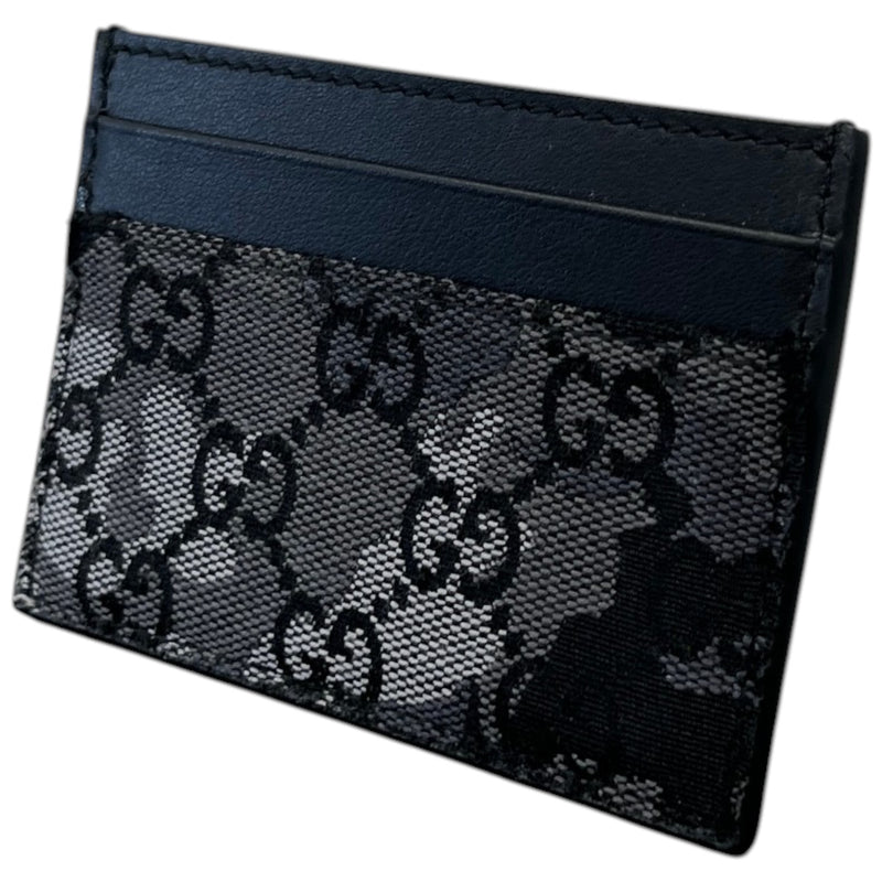 Men's GG Supreme  Camouflage Card Holder Black