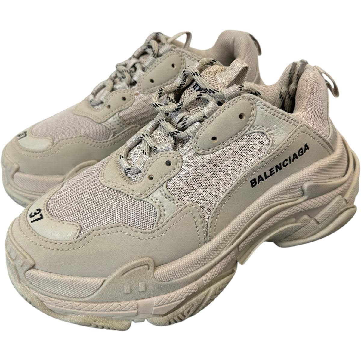 Women's Triple S Low Trainers Grey Size UK 4 / EU 37 - Photo 7