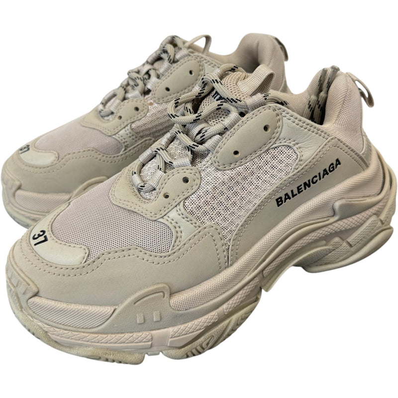 Women's Triple S Low Trainers Grey Size UK 4 / EU 37